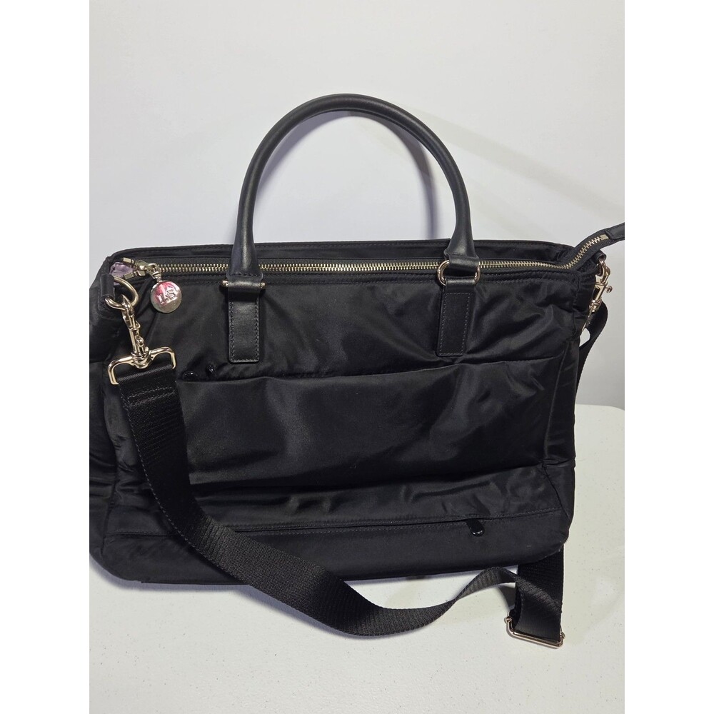 Lo & Sons OG O.G. Laptop Large Black Bag Tote Weekender Leather Handles *READ*